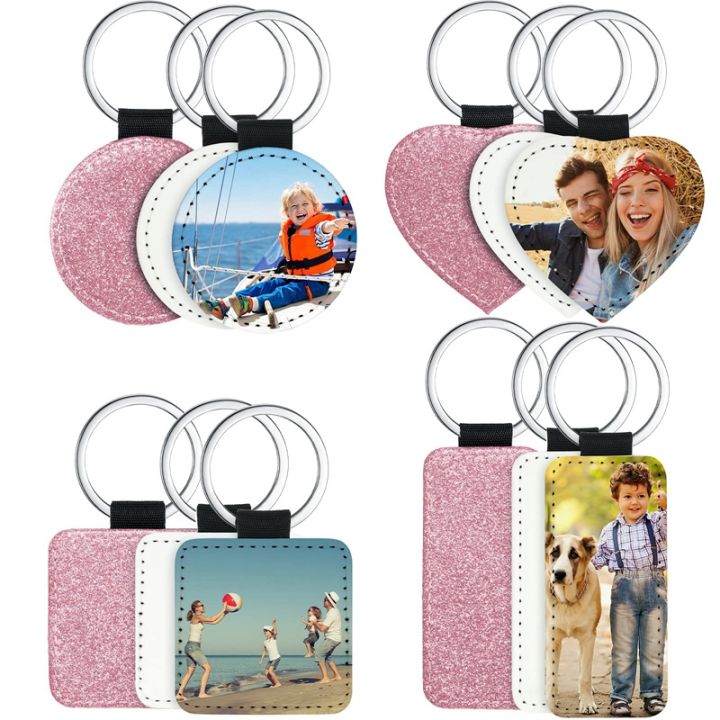 12-pack-sublimation-blanks-keychain-4-types-glitter-pu-leather-keychain-diy-heat-transfer-keyring