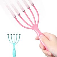 Scalp Massager Grabki Do Skory Glowy Rake For Head Massage Masazer Scalp Massager Steel Ball Relaxation Five Finger Massager