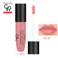 Golden Rose/โกลเด้น โรส ลิปจุ่ม ลองสเตย์ ลิควิด แมท ลิปสติก /Longstay Liquid Matte Lipstick 5.5ml (ลิปแมท ลิปจูบไม่หลุด)เบอร์34