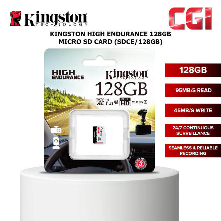 Kingston 128GB High Endurance microSD Card SDCE/128GB Lazada