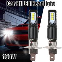 【 Auto-Parts】100% ไฟสปอตไลท์ฮาโลเจนไฟสูงไฟหน้ารถมอเตอร์ไซค์แบบ LED H1ใหม่และคุณภาพสูง