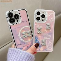 【Shell set] Luxury หมีน่ารักโทรศัพท์กรณีสำหรับ Huawei Honor 9X 20 30 50 60 SE ดู30 40 V20 V30 V40 Pro X10 X20เลเซอร์ Aurira นุ่ม Coque