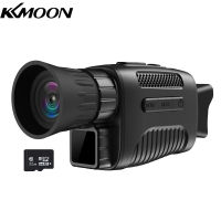 KKmoon 12MP 1080P ซูมภาพแบบดิจิทัล4เท่าแว่นเลนส์เดียวอินฟราเรดอุปกรณ์ที่ใช้ในเวลากลางคืนใช้โหมดเล่นวิดีโอถ่ายภาพ200เมตรระยะการรับชมมืดเต็ม