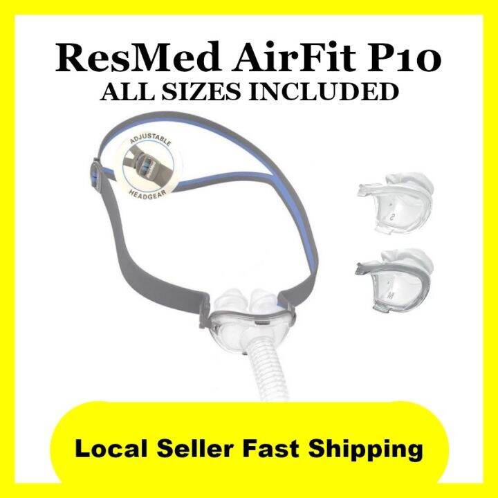 ResMed AirFit P10 Nasal Pillow CPAP Mask (COMPLETE SET) for Obstructive ...