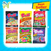 ทรอลลี่ เยลลี่ ไดโนเร็กซ์ ซาวร์โคล่า เก็กโก สอดไส้ รสเปรี้ยว Trolli Dinorex Cola Sour Gecko 90 กรัม Haribo Yupi