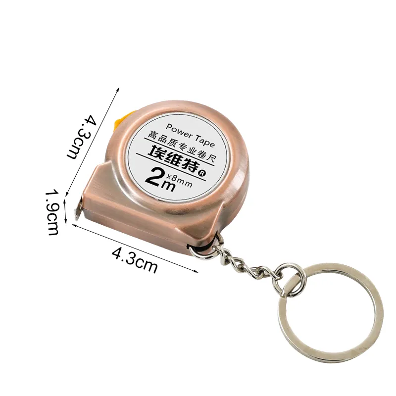 Mini Keychain Tape Measure 2m Steel Tape Measure Delicate Small Steel Ruler  Multipurpose Steel Tape Measure Gift Ruler