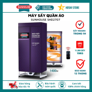 Máy sấy quần áo, tủ sấy quần áo SUNHOUSE SHD2707, diệt khuẩn khử mùi