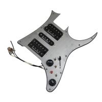 WK-Prewired Pickguard IBZ Guitar Pickups Alnico 5 HSH 4C Wiring Harness Push-pull single cut Set For IBAZ RG Series