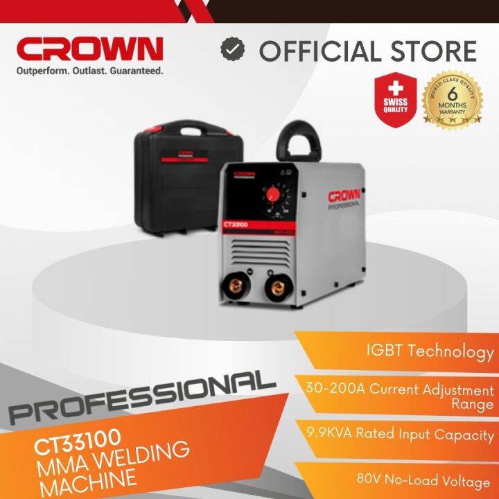 CROWN MMA Welding Machine 30200A / CT33100 Lazada PH
