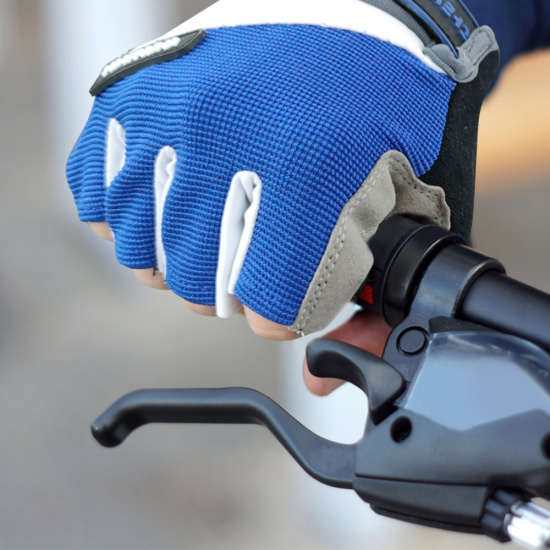 Đạp xe đạp xe đạp ngón tay ngắn ngắn găng tay chống sốc thoáng khí không - ảnh sản phẩm 3