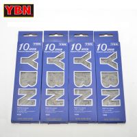 YBN Bike Chains MTB Mountain Road Bike Chians 10 Speed Hollow Bicycle Chain 116 Links Silver D10S for M7000 XT