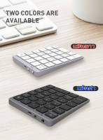 N960 Bluetooth Digital Keyboard, 28-Key Rechargeable Accounting Digital Bluetooth Keypad, For Laptop Computer,Desktop