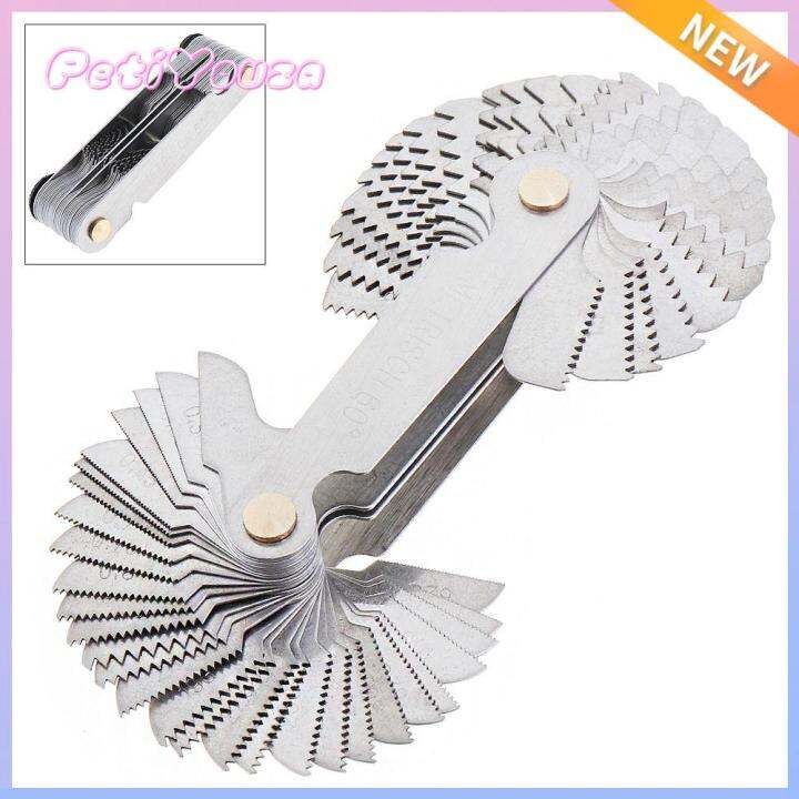 PETIYOUZA 58pcs Cut Step Measuring Center Measurement Gear Tooth Gauges ...