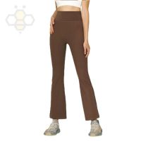 ﹍✹♂ Aiden001 Spring And Summer Yoga Elastic Quick-Drying Wide-Leg Pants Cropped Flared Pants All-Match Sports Pants Slim Fit Fitness Trousers HN57