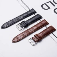 【Hot Sale】 leather watch strap unisex high-end soft waterproof double-sided top layer calfskin cowhide