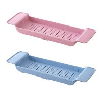 Bath Shelf Bathtub Tray Bathtub Organizer Tray Adjustable Length Towel Holder for Shower Bathroom Bathtub