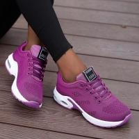 Fashion Women Running Shoes Breathable Mesh Outdoor Light Weight Sports Shoes Casual Walking Sneakers Lace-up Women Sneaker