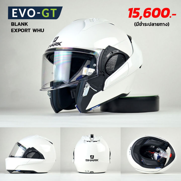 shark-evo-gt-white-หมวกกันน็อคยกคาง