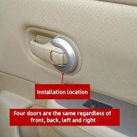 Car Interior Door Handle Cover Handle Escutcheon for Nissan Tiida 2005-2010 1.6 LIVINA NV200 Geniss Silver Gray