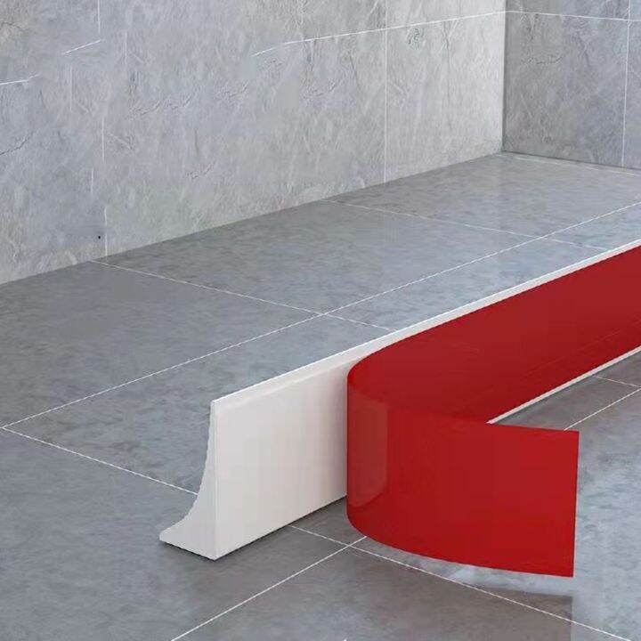 【hot】 Silicone Water Barrier Bathroom Water Stopper Kitchen Countertop Bendable Retaining Strip