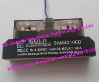 รีเลย์ Ssr โซลิดสเตตอุตสาหกรรมแบบเฟสเดียวสีทอง Sam40100d 4-32vdc 100a 24-480V สินค้าใหม่