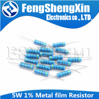 【2023】10pcslot 5W 1 Metal film Resistor resistance 0.1R~10M 1K 1.2 3.3 10 22 33 120 36. 0 18 390 470 82 R K ohm 10K 100K 1M