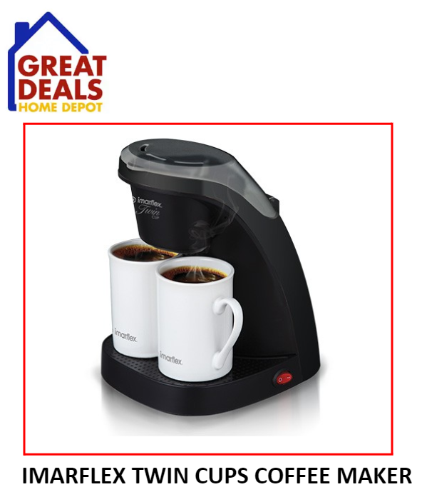 IMARFLEX TWIN CUPS COFFEE MAKER 2 CUPS ICM200 Lazada PH