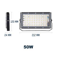 ไฟ Led 50/100W,Ip65 Led สีขาวกันน้ำ Dc 12V/Rgb ไฟสาดแสง Ac ไฟถนนไฟฉุกเฉินกลางแจ้ง