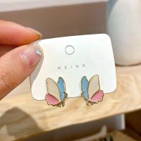 【YF】▥  Colorful Enamel Glaze Stud Earrings for Temperament Brincos Jewelry Valentines Day