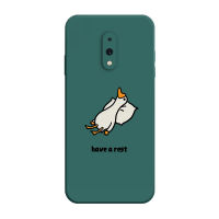 เคส OnePlus 5 5T 6 6T Case เคสการ์ตูนน่ารักเป็ดเคสซิลิโคนเหลว Flocking ฝาครอบโทรศัพท์ป้องกัน