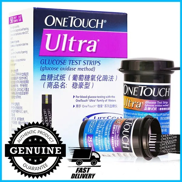 One Touch Ultra Blood Glucose Test Strips 50s Ultra 50 Strips Lazada PH