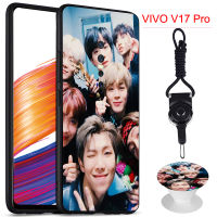 BTS โทรศัพท์เคสสำหรับ VIVO V17 PRO/1910ซิลิคอนนุ่มกรณีที่มีรูปแบบเดียวกันแหวนและเชือก