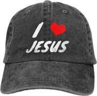 I Love Jesus Unisex Soft Casquette Cap Fashion Hat Vintage Adjustable Baseball Caps Fashion Black