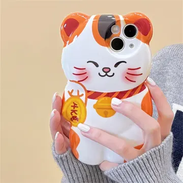 Lovely Case for Airpods Pro Japanese Style Lucky Cat Silicone