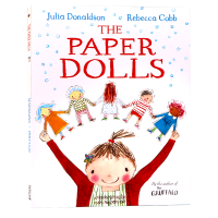 Paper dolls original English picture book the paper dolls famous Julia Donaldson Julia Donaldson childrens English Enlightenment cognition picture story book paperback open Rebecca Cobb