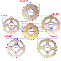 530 Chains 31T32T35T37T40T45T tooth 58mm Rear Chain Sprocket for A Quad Pit Dirt Bike Buggy Go Kart Motorcycle