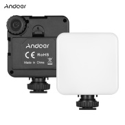 Andoer Mini Đèn LED quay video màu RGB LED đa năng Trên Máy Ảnh Điền Vào