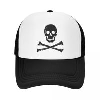 Punk Unisex Skull Cross Bones Trucker Hat Adult Jolly Roger Pirate Flag Adjustable Baseball Cap Men Women Outdoor