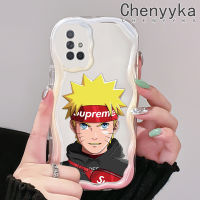 Chenyyka เคสปลอกสำหรับ Samsung กาแลคซี A72 4G A72 5G เคส A71การ์ตูนเด็กผู้ชายลายเนื้อครีมขอบเป็นคลื่นกันกระแทกแบบใสนิ่มเคสมือถือโปร่งใสลายกล้องถ่ายรูปที่สร้างสรรค์เคสซิลิกาเจลป้องกัน