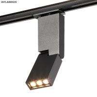 6W CREE LED Track Light Nordic luxury living room home cob folding rail light square exhibition hall wall light White Black