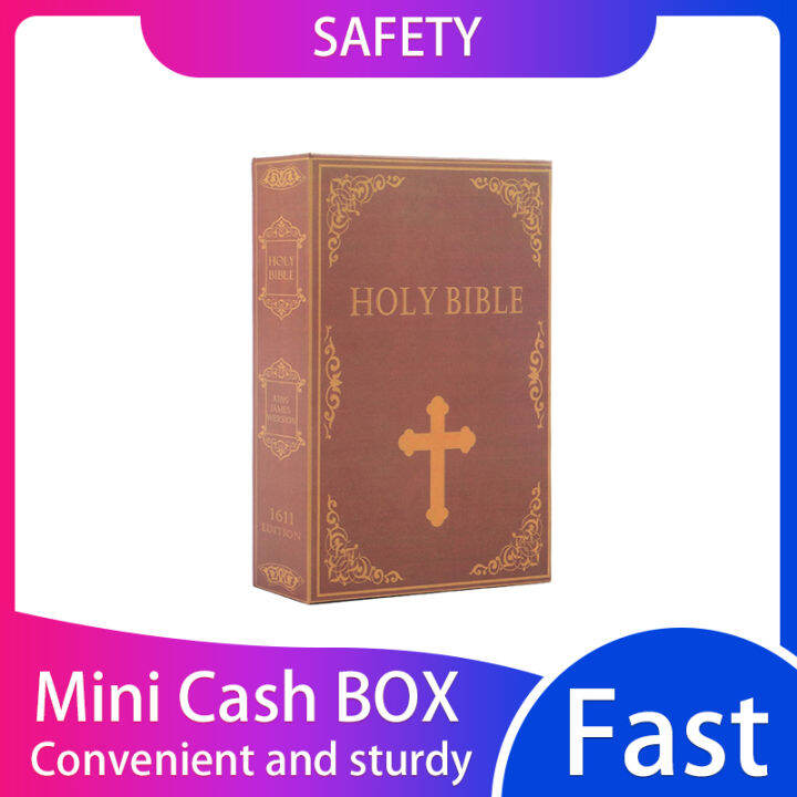 【Special】BIBLE Safe Box Book with Money Hidden Secret Security Safe