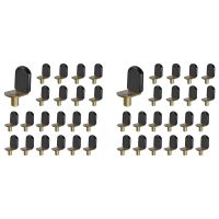 Bronze Shelf Pins, Glass Supports Furniture Cabinet Closet Bookcase Shelf Bracket-Style Pegs 60 Pack.