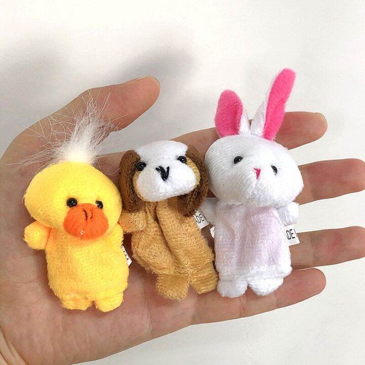 10ชิ้นของเล่นเด็กอ่อนนุ่มน่ารักผ้า-boneka-jari-tangan-มือจับของพ่อแม่-เกมเด็กตุ๊กตานุ่มนิ่มสำหรับทารกแรกเกิด