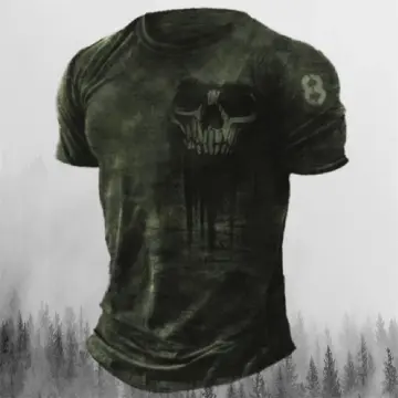 Shop Mens 3d Skull Printed T Shirt online | Lazada.com.ph