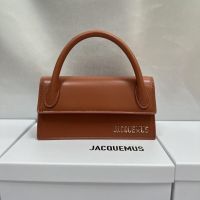 2023 NEW for▤♂﹍ 2022 New Style JACQUEMUS Celebrity Plain Weave Niche Messenger Bag Horizontal High-End Texture Casual Small Square