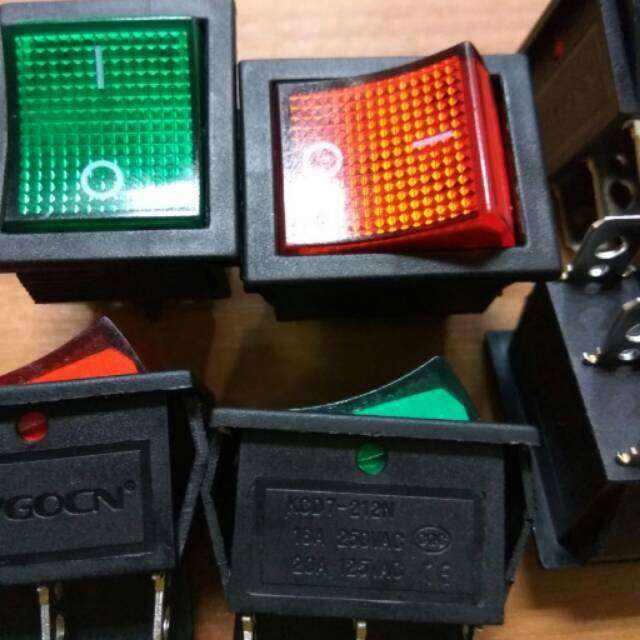 Switch ON OFF lampu 6 pin | Lazada Indonesia