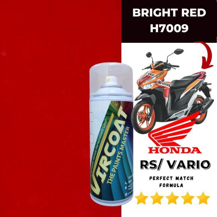 HONDA VARIO/ RS Bright Red H7009 2K Cat Motor Aikka DIY Aerosol Cat ...