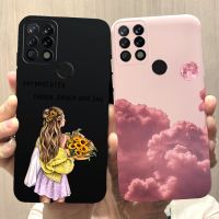 เคสสำหรับ LD7 Tecno Pova LD7j 2020กรอบกันกระแทกสีดำเคสซิลิโคนนิ่มแฟชั่นลายการ์ตูน