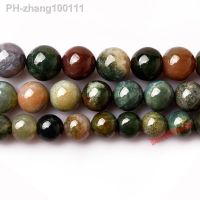 Fctory Price Natural Stone Smooth Indian Agat Round Loose Beads 16 Strand 4 6 8 10 12 14MM Pick Size For Jewelry Making