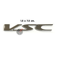 โลโก้ VSC สีโครเมี่ยม ขนาด 1.5 x 7.5 cm. ติดท้าย สำหรับ TOYOTA FORTUNER